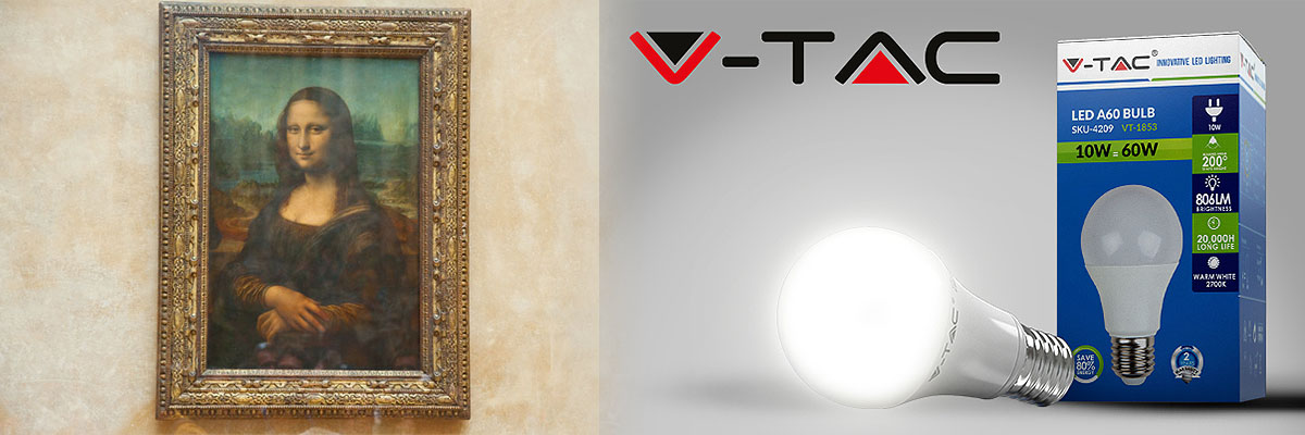 LED-Beleuchtung bewahrt Mona Lisas Lächeln.