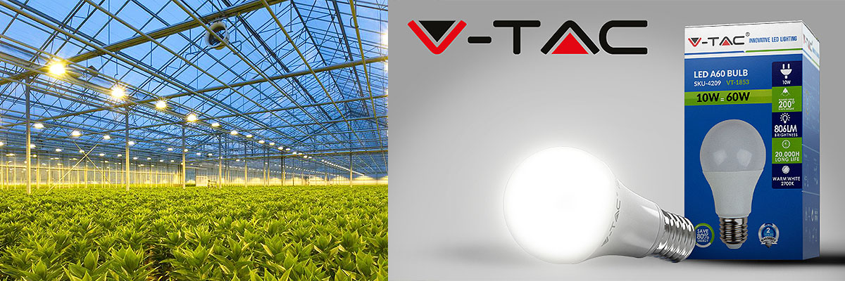 V-TAC für Obstgewächshäuser