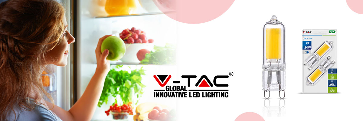 Die LED Beleuchtung in den Kühlschränken erhält die Produkte frisch