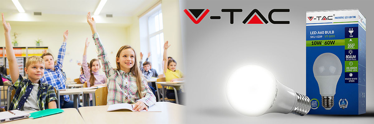 Zum Unterricht gehen mit V-TAC!